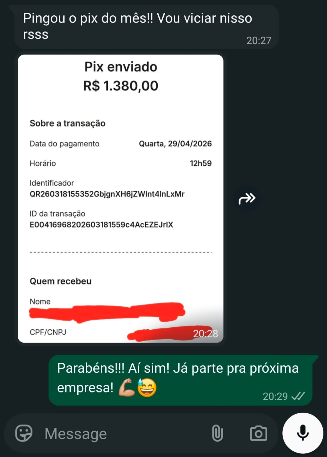 Print de WhatsApp