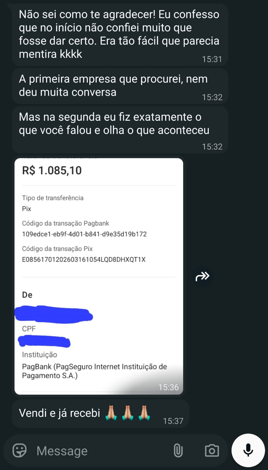 Print de WhatsApp